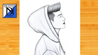 How to draw a Boy side face -Drawing sketch || Pencil sketch for beginner || Boy drawing || Drawing