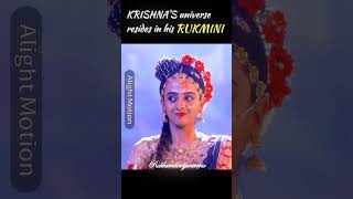 Krishna's Universe is Rukmini| #krishna #rukminikrishna #rukmini #love #hindu