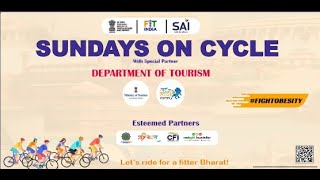 #SundaysOnCycle with Special Partners MINISTRY OF TOURISM #fitindia