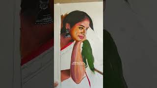 Artwork | cute girl portraitart | Gali mein aaj chand nikla- Alka yagnik | @sajibnag_officials