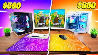 500 ドルのカスタム ゲーミング PC と 800 ドルの組み立て済みゲーミング PC...