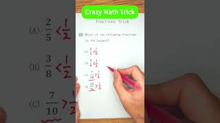 Math Trick #short: Compare Fractions! #maths #mathtricks  #mathematics #asvabmathhelp #asvab