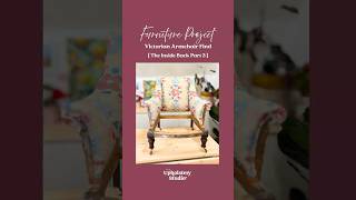 Victorian #Upholstery Armchair Find #antique #restoration #fabricaddict #diyhomedecor