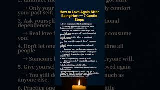 How to Love Again After Being Hurt #lifeadvice #love #healthandwellnessforseniors