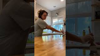 How I sealed my butcher block countertop #diyhome #diykitchen #butcherblock