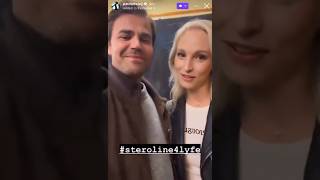 Paul met candice & shoot a video with her by using steroline4lyfe hashtag  #paulwesley #candiceking