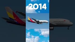 Asiana Airlines Throughout The Years 🇰🇷 #asianaairlines #aviation #avgeek #commercialaviation