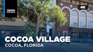 Small Town Walking Tour | Historic Cocoa Village, Cocoa Florida | ASMR Walking Tour | 4K HDR