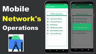 Mobile network ussd operations in the background android | build ussd application. #ussd #android