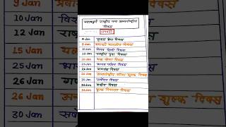 #January2025 #ImportantDays2025 #JanuaryImportantDays #JanuaryCurrentAffairs #GK2025#shorts