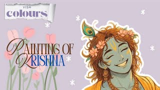 How to Paint Lord Krishna | Easy Art Tutorial 🦚 #lordkrishna 