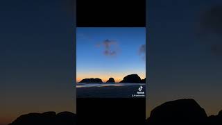 Beautiful Oregon Sunset at Cannon Beach #sunset #oregon #cannonbeach #rock