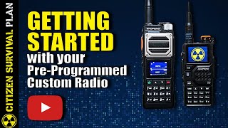 Citizen Survival Plan のプリプログラムラジオを使い始める | クイックスタートガイド