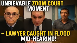 Unbelievable Zoom Court Moment — Lawyer Caught in Flood Mid-Hearing!