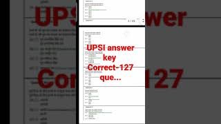 UPSI answer key // correct question//upsi lover❤️🙏🙏🙏#upsi#shorts