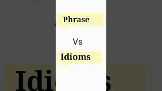 Pharses vs Idioms #sscmtsvocab #ssccgltier2 #sscchsltier2 #sbipo #sscmtsvocab #banking