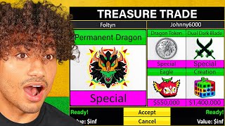 Trading PERMANENT Beast Fruits In Blox Fruits..