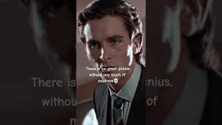 Best quote #sigmaquotes #badassquote#patrickbateman #madness