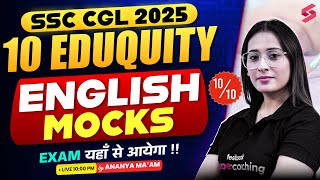 SSC CGL English Classes | SSC CGL English Mock Test 2025 | SSC CGL English Mock Test by Ananya Mam