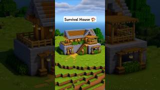 Minecraft Easy Survival House 🏠 #minecraft