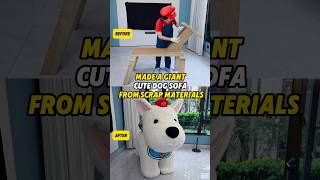 Made a Giant Cute DogSofa from ScrapMaterialsr #diy #sold #makemoney #revamping