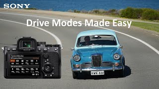Sony LIVE | Simplified:  Shooting and Drive Mode Explained