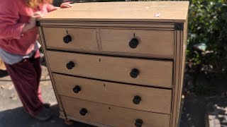 I restored a 170 year old dresser most unique wood i've seen