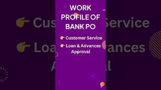 Work Profile of Bank PO | Bank Job Explained”📢 #BankPO #BankJobs #JobsForYou #SarkariNaukri