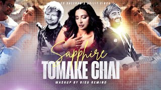 Sapphire x Tomake Chai - (Mashup) Ed Sheeran Ft. Arijit Singh | BengalixEnglish | BISU STAR