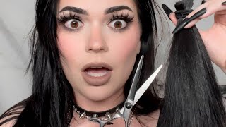 ✂️THIS HAIR HACK CHANGED MY LIFE✂️ DIY wolf cut on long hair AT HOME