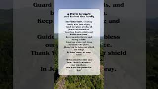 A PRAYER TO GUARD AND PROTECT OUR FAMILY #prayer #trustgod #jesus #lord #familyprayer #god #shorts