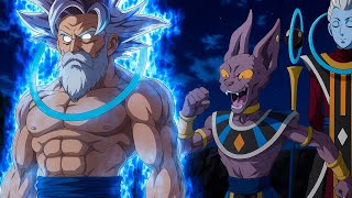 Old Goku scares the angels with his new forbidden power