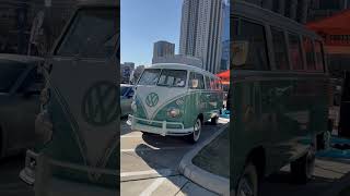 Volkswagen Van at Coffee and Cars. Air Cooled VW. #coffeeandcars #vw #vwvan #aircooledvw #reels #van