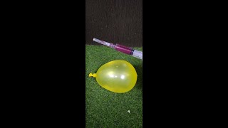 SYRINGE V/S CELLO TAPE V/S WATER BALLOON 🎈|| BALLOON TRICKS || BALLOON LIFE HACK #shorts #balloon