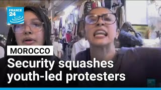 Morocco squashes youth-led protesters over health and education • FRANCE 24 English