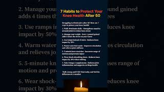Stop Knee Pain at 50+ With These 7 Life-Changing Habits! #inyour60s  #healthandwellnessforseniors