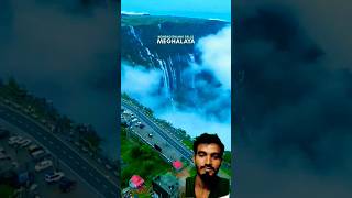 The place in 🌍 Meghalaya 💦 falls  #shorts #meghalaya #rdksumon