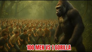 100 Men Vs 1 Gorilla: Who Wins?