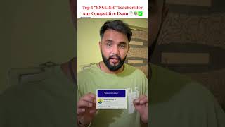 Top 5 English Teachers for Any Competitive Exam 📚🔥✅ #englishgrammar #teachers