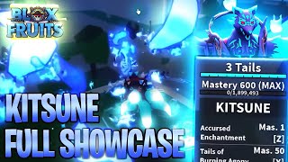 Kitsune Fruit show case in Blox fruit #roblox #bloxfurit #gaming