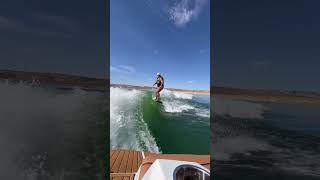 Wake Surfing Wake Powell #lakepowell #nautique #wakesurf