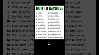 "How to Improve Yourself Every Day? (Life-Changing Tips) #selfimprovement #shortvideo