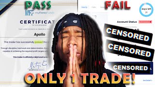 PASSING a $10,000 Funded Challenge In 1 Trade or BLOWING IT! (The Cocky Trader: Ep 2)