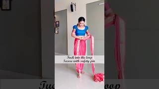 prepare the saree draping devasena style 🤔🤪#sareedrapping #sareefashion #srilaxmiofficial