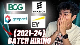 EY, Ericsson, Genpact, BCG BulkHiring | 2019 - 2025 Batch | Fresher Jobs | Rojgaardotcom