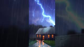 Thunder rain sounds.Just fall asleep to the sound of rain.  #rainandthunder