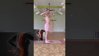 Lumbar lordosis relief movement 🕺🏼Hope it helps #lumbarpain #backpain #lumbarlordosis #lowbackpain