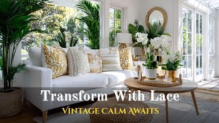 This Brilliant Use of Lace in Vintage Interiors Creates a Timeless, Cozy Calm You’ll Love