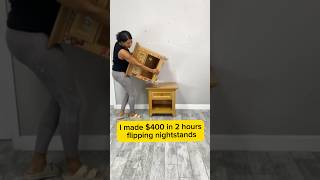 I made $400 in 2 hrs flipping nightstands #dressermakeover #diyproject #diy #diyfurniture