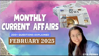 FEBRUARY  2025 GKToday 🎯🎯 Full Month Current Affairs | GK Today Monthly Current Affairs